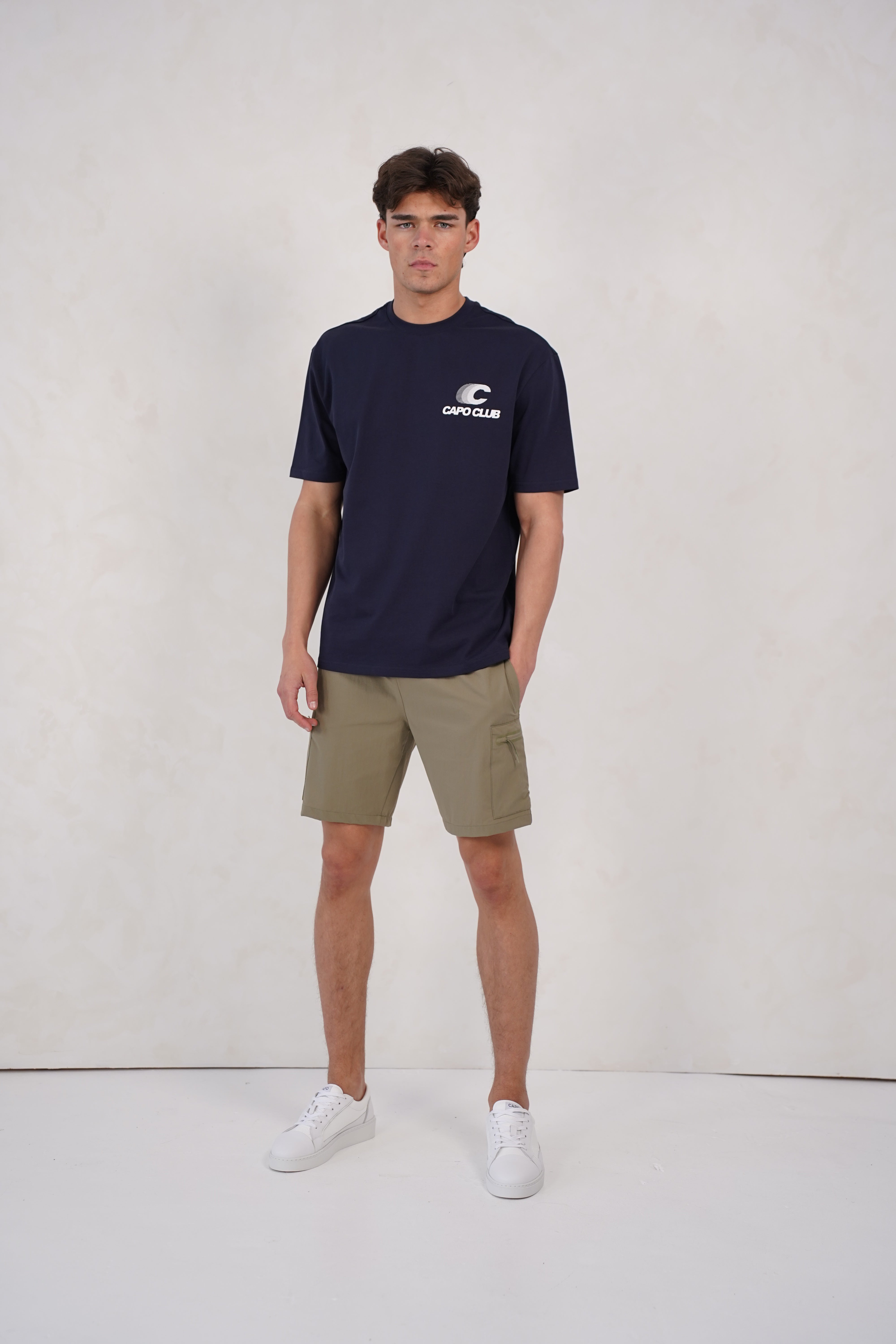 CAPO Utility Tech Olive Cargo Shorts